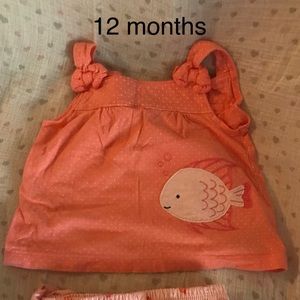 Coral fish themed summer outfit